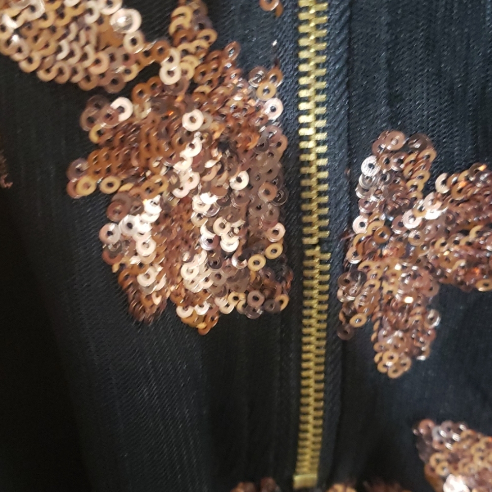 SOLD NWOT NWD Sexy V Neck sequined dress - Picture 7 of 7